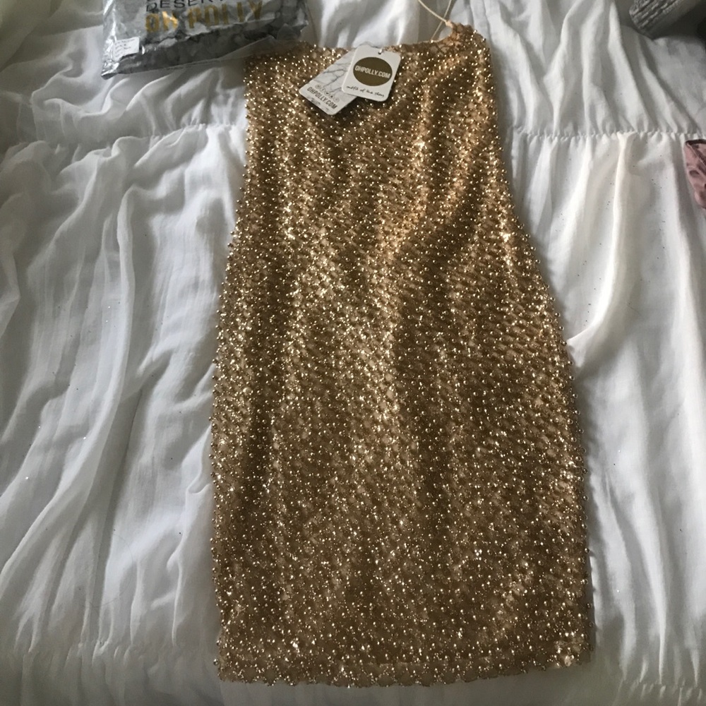 Ohpolly drop a glint mini dress